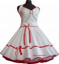 Brautkleid weiss rot