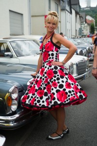 Kleid rote Mohnblüten